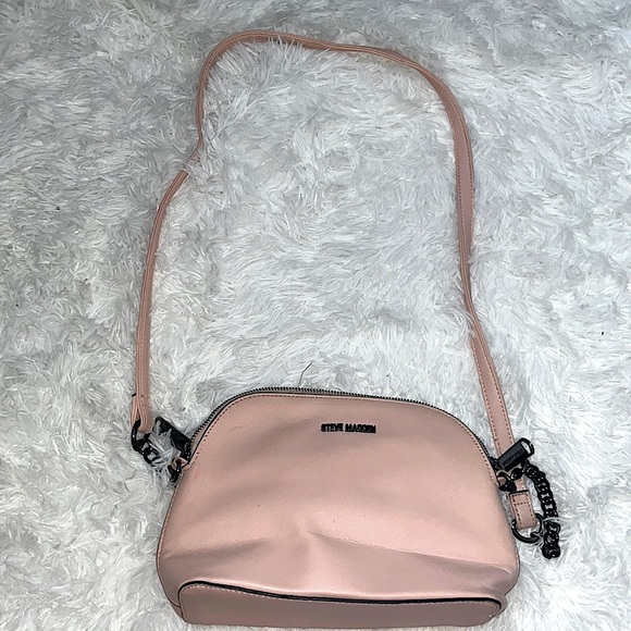 Steve Madden Blush Pink Chain Crossbody Mini Purse - Picture 3 of 11